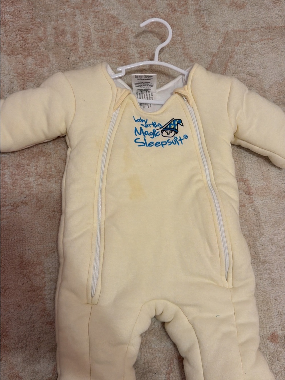 Magic Sleepsuit Padded Footie in Pale Yellow